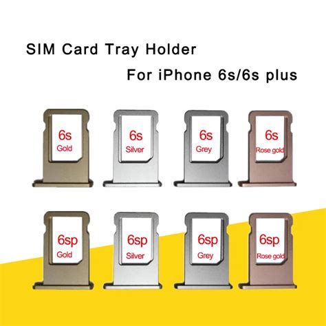 Nano SIM Card Tray Holder For Apple iPhone 6s 6s Plus Grey Silver Gold ...