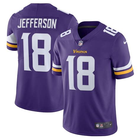 Men’s Minnesota Vikings Justin Jefferson Nike Purple Vapor Limited ...