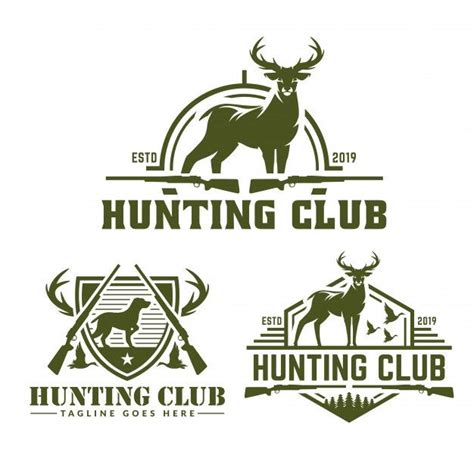 Collection Of Hunting Logo Pack | Graphic design logo, Adventure logo, Vintage logo design