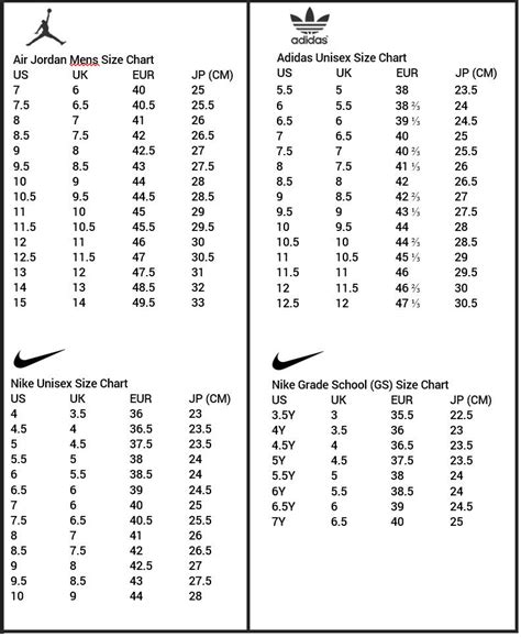 Buy > nike aj size chart > in stock