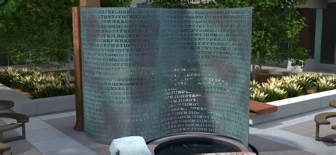 How Was K1 of the CIA Sculpture of Kryptos Solved? - Mysterious Writings