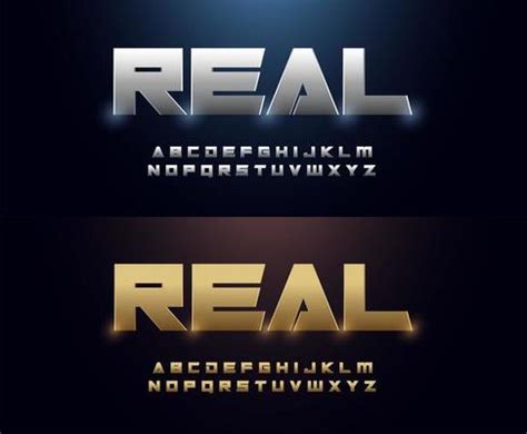 Metallic Font Vector Art, Icons, and Graphics for Free Download