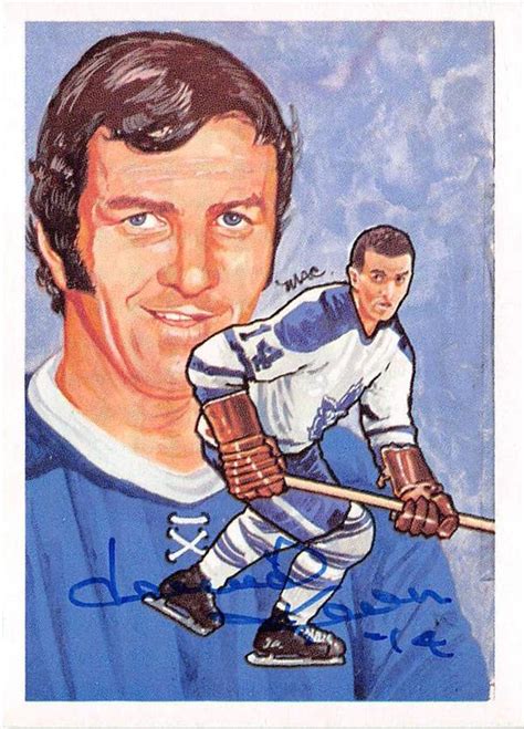 Dave Keon autographed hockey card (Toronto Maple Leafs) 1987 McDairmid #255