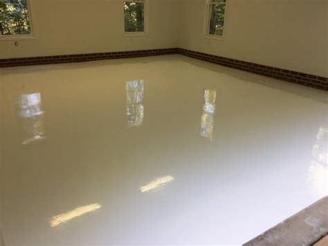 Pure white epoxy floor – The Epoxy Floor Company