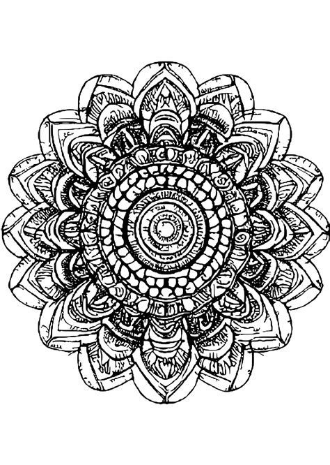 Mandala Coloring Page · Creative Fabrica