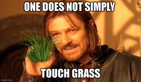 Go touch some grass!!! - Imgflip