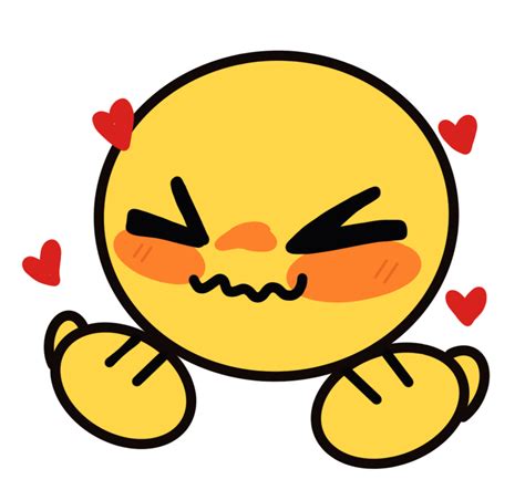 excited reaction with little hearts - Discord emoji/emote for your Discord server! Browse ...