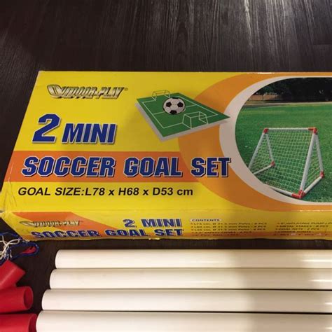 2 Mini Soccer Goal Set, Sports Equipment, Sports & Games, Racket & Ball ...