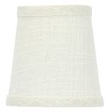 Off White Linen 4 Inch Chandelier Shade – UpgradeLights.com