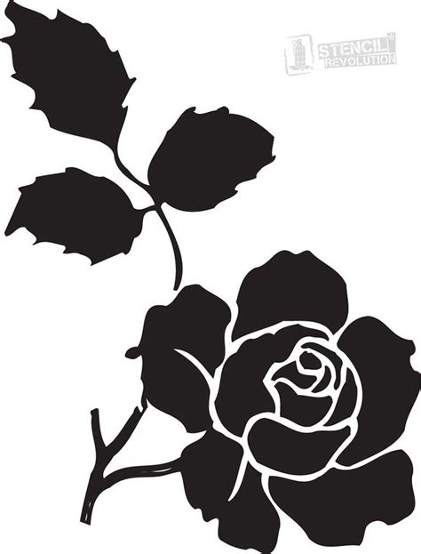 Printable Rose Stencil