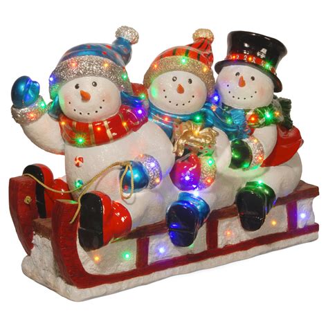 National Tree Co. Sledding 3 Snowmen Christmas Decoration - Walmart.com ...