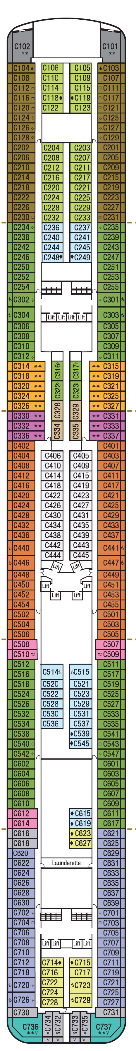 Britannia Deck Plan | P&O Cruises | ROL Cruise