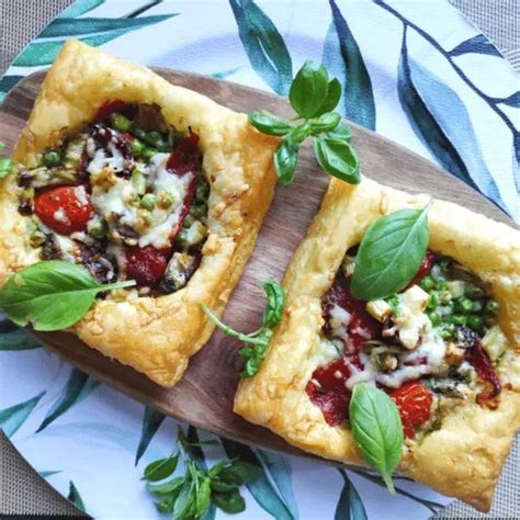 Easy Puff Pastry Savoury Vegetarian Tartlets