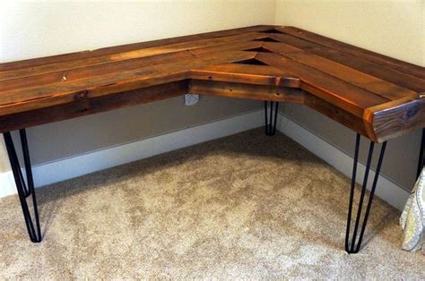 Reclaimed Corner Desk | Wood corner desk, Large corner desk, Wooden ...