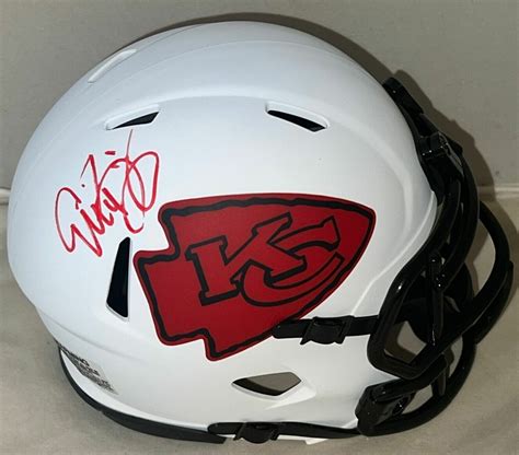 Eric Bieniemy signed Kansas City Chiefs Lunar Eclipse mini helmet #2 ...