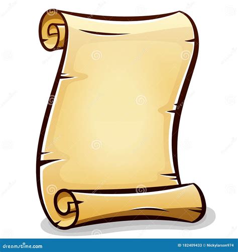 Vector Paper Scroll Design Isolated Stock Vector - Illustration of note ...