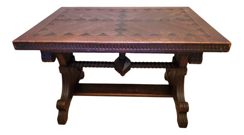 19th Century English Victorian Medieval Table on Chairish.com Table 19, Oak Table, Table Desk ...