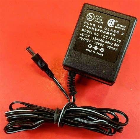 Plug In Class 2 Transformer DC120300 Power Supply 12V - 300mA OEM AC/DC Adapter Type: AC Adapter ...