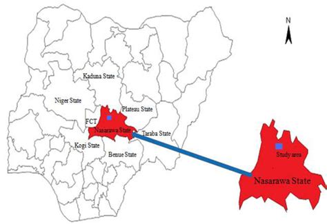 Map of Nigeria showing Nasarawa state (15) . | Download Scientific Diagram