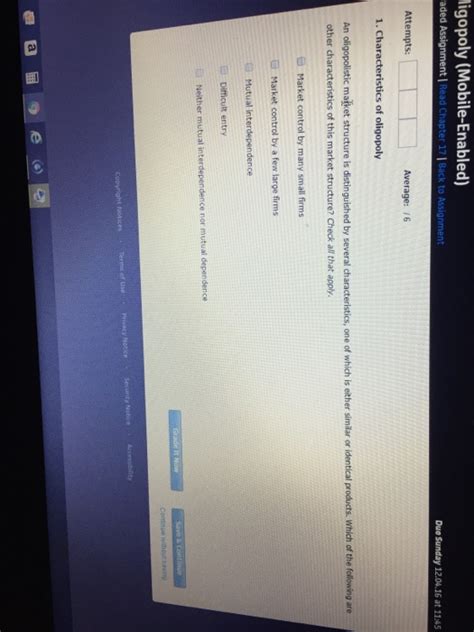 Solved An oligopolistic market structure is distinguished by | Chegg.com