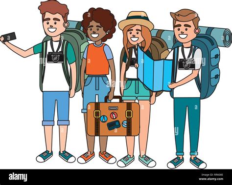 tourist people cartoon Stock Vector Image & Art - Alamy