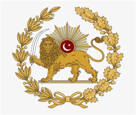 Lion And Sun Emblem Of Urdustan - Persian Lion And Sun Tattoo - Free Transparent PNG Download ...