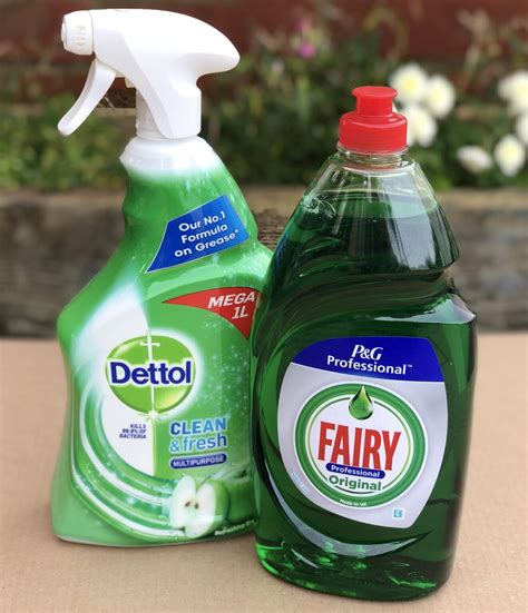 Kitchen Cleaning Bundle: Fairy Super Liquid Original 900ml + 1ltr Dettol Power Fresh ...