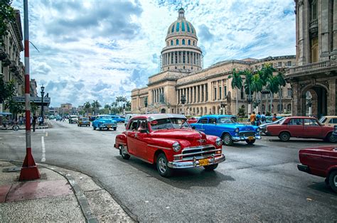 Man Made Havana Man Made City Cuba Car Colors Colorful Building Street Dome HDR Wallpaper ...