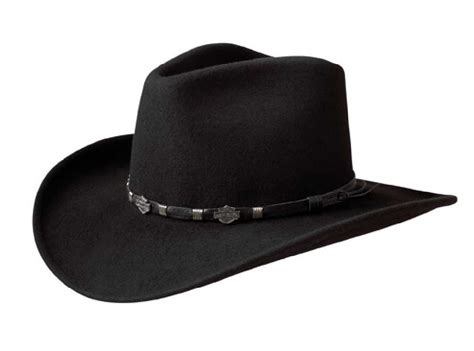 Harley-Davidson® Men's Crushable Wool Cowboy Western Hat HD-21 ...