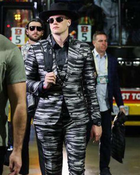 Joe Burrow Super Bowl Suit | Joe Burrow Striped Suit