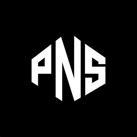 PNS letter logo design with polygon shape. PNS polygon and cube shape ...