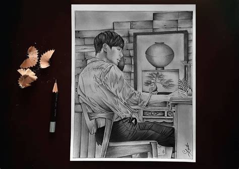 Kim hyun joong , When time stopped , Pencil drawing When Time Stopped ...