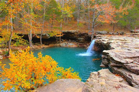 Six Finger Falls, Arkansas Panorama, Autumn Landscape, Falling Water Creek, Fall Foliage, Ozark ...