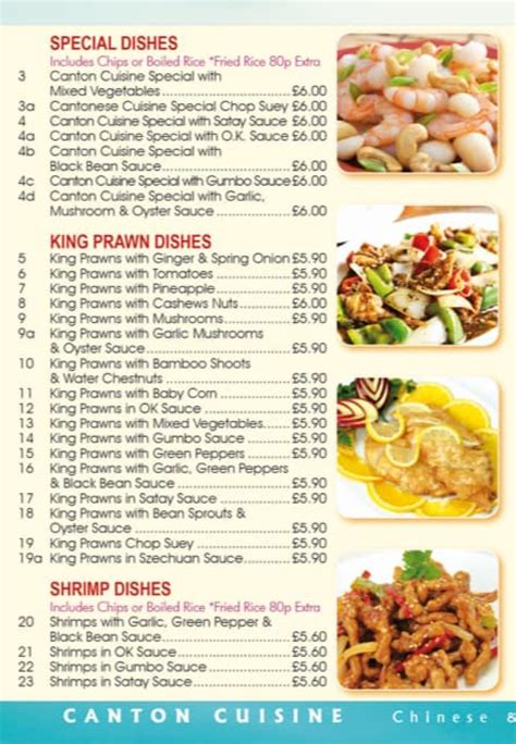 Canton Cuisine Leeds Leeds's full menu online