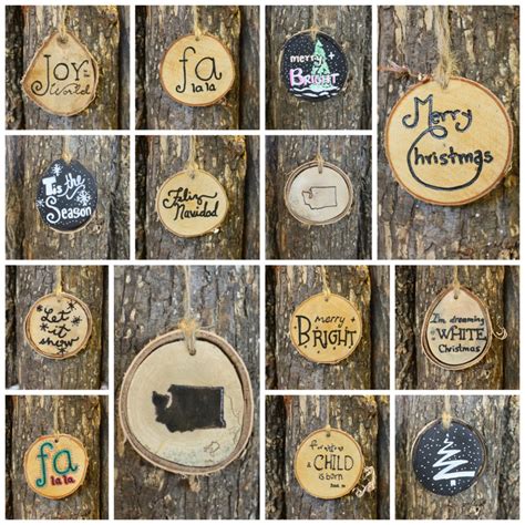 Personalized Coasters Wood Coasters Tree Coasters Custom Coasters With Your Logo or Name Set of ...