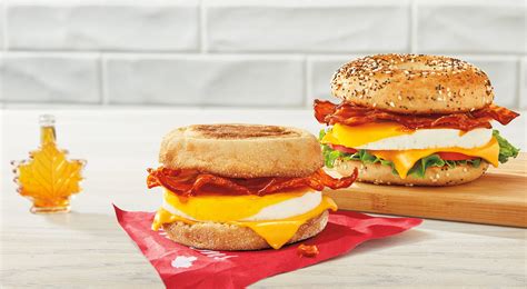 Maple Bacon Breakfast Sandwiches are Now at Tim Hortons - Canada Takeout