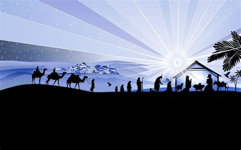 Christmas Nativity Scene Wallpaper - WallpaperSafari