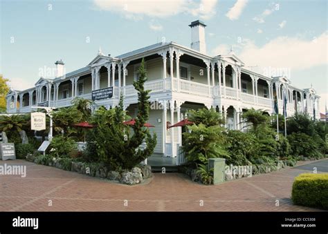 New Zealand Rotorua Princes Gate Hotel Stock Photo - Alamy