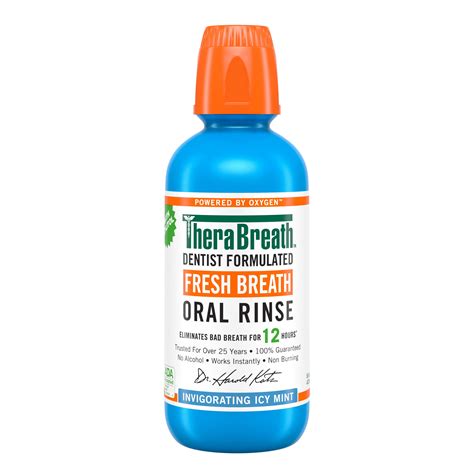 Buy TheraBreath Fresh Breath Mouthwash, Icy Mint, Alcohol-Free, 16 Fl Oz Online at Lowest Price ...