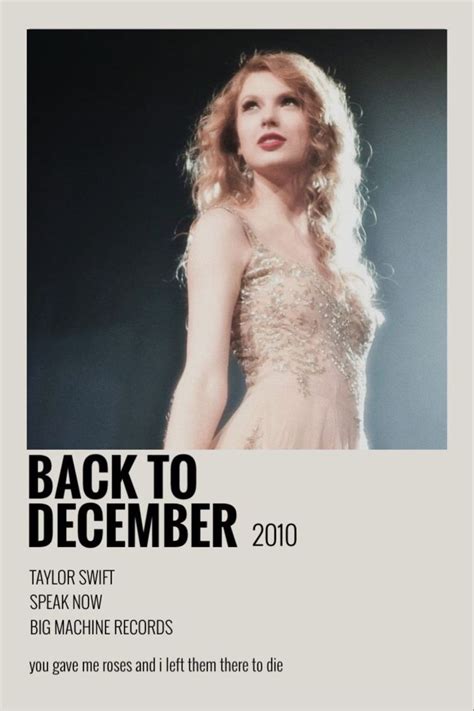 back to december | Taylor swift album cover, Taylor swift posters ...