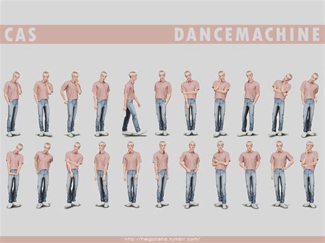 The Sims Resource - Male poses 04 CAS dancemachine