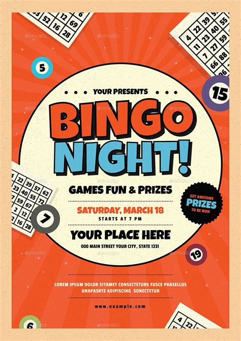 Bingo Night Event Flyer #Affiliate #Night, #Aff, #Bingo, #Flyer, #Event | Bingo night, Bingo ...