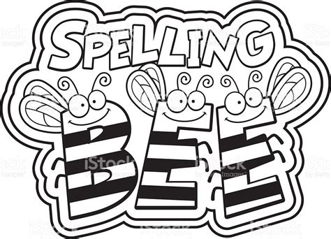 Cartoon Spelling Bee vector art illustration ... | Vector art ...