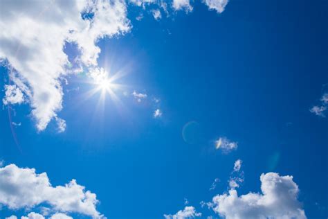 Sun Clouds Blue Sky Free Stock Photo - Public Domain Pictures