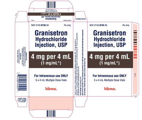 Product Images Granisetron Hydrochloride Photos - Packaging, Labels ...