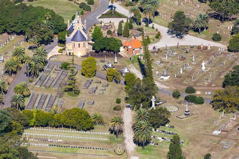 Aerial Stock Image - Rookwood Cemetery