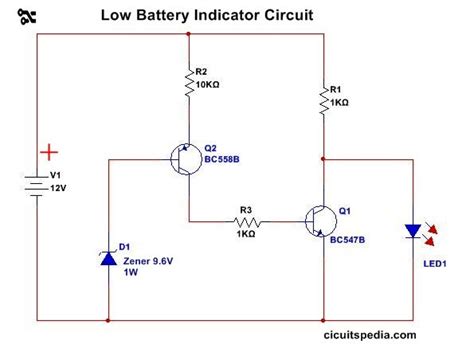 Low battery indicator circuit diagram - caveDer