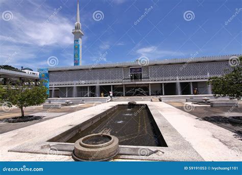 National Mosque Malaysia editorial stock photo. Image of arts - 59191053