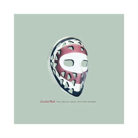 Art Print: Ken Dryden Mask Edition by ManMade Art – ManMade Art Inc.