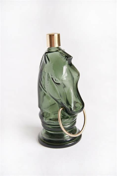 Vintage Horse Head Cologne Bottle Avon Men Dude by TwoStoryVintage